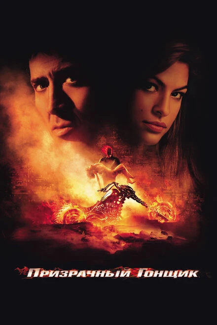 Призрачный гонщик 2007 постер
